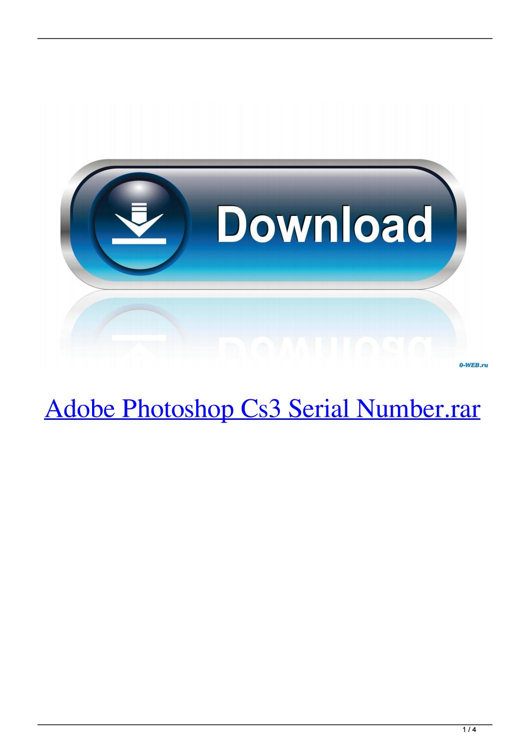 adobe photoshop cs3 extended serial key