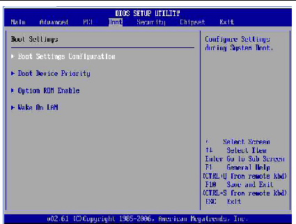 Windows xp bios screen